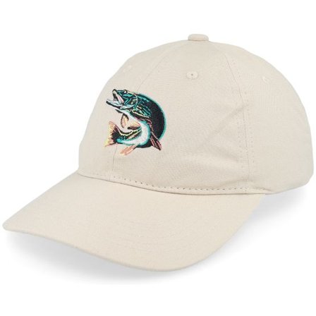 Dedicated - Beige unconstructed Keps - Soft Slussen Pike Fish Beige Dad Cap @ Hatstore