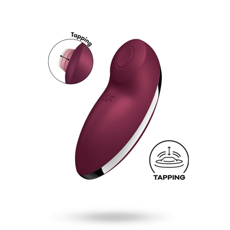Satisfyer Tap & Climax 2 Vibrator Red - Vuxen.dk: For hende