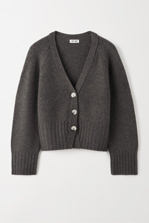 Soft Goat - V-neck Cardigan - Cashmere cardigan - XL - Wood