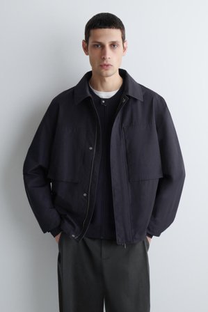 COS Technical Windbreaker Jacket in Blue - Men