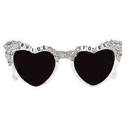 Bride to Be Hjärta Form Solglasögon för Kvinnor Karnevaler Fest Solglasögon (A)