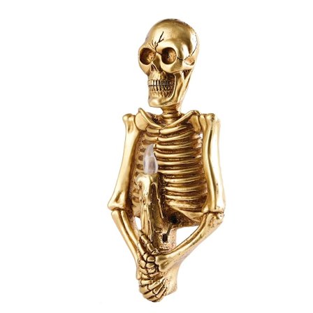 Veggmontert nattlys Skull Flame Lampe Hjem Halloween Dekorat