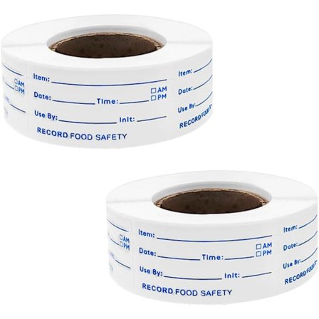 Matfryser Etiketter Klistremerker, 1000 stk. Universelle Kjøleskapsetiketter 25x50mm Selvklebende Matdatoetiketter Kjøkkenkrukkeetiketter