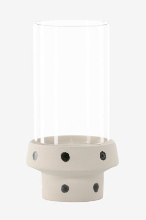 Venture Home - Lyhty Davida - Beige - Kynttilänjalat & lyhdyt - - Homeroom