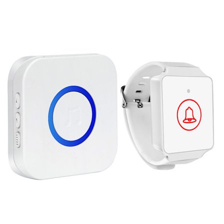 1 stk. Nødknapp for eldre - Nødanrop - Sykenødanrop - Alarm armbånd for eldre - Trådløs hjemmealarm Alarm for eldre funksjonshemmede gravide kvinner