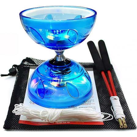 Diabolo Cse Yoyo Sett, trippel kulelager Diabolo Cse Yoyos Jonglering Fargerik Led Diabolo med Diablo-pinner, Diabolo Stri