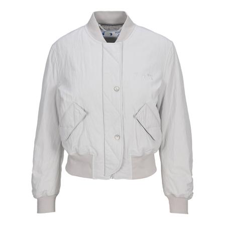 Off White Bomber , Grijs , Dames , Maat: M