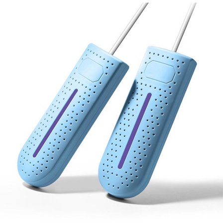USB-sko tørreapparat med ultraviolet sterilisering, intelligent timing til sko, sokker og tøfler, Blå