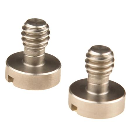 2 pakke 1/4 tommer kamera Quick Release plade med slidsede skruer Guld