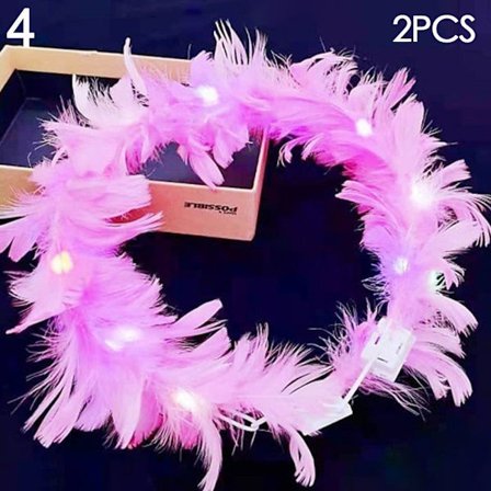 2 st Lysande LED Girlang Halloween Krona Blomma 4 4 4