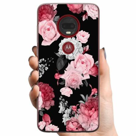 Motorola Moto G7 Plus Tpu Mobilskal Floral Bloom