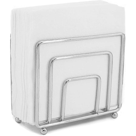 Servietholder, Papirservietholder, til Bord, Bordplade eller Kontor, Spisestue, Køkken, Restaurant, Picnic (Sølv)