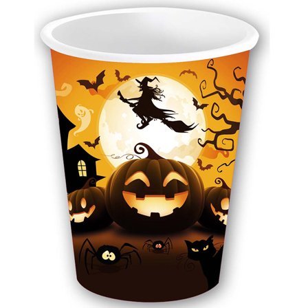 Pumpa Pappersmugg 6-pack - Halloween Dekoration - Kalaslagret.se