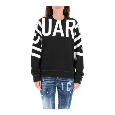 Dsquared2, Sweatshirts Zwart, Dames, Maat:M
