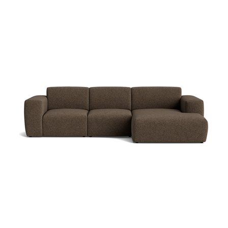 Aurelia chaiselong sofa, højrevendt - Modesto Brun - 295x160x78 - Sofa, chaiselong