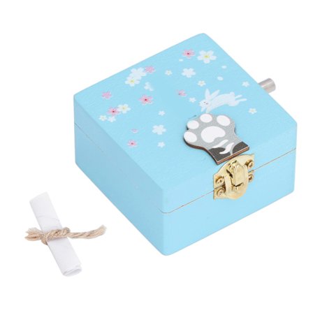 Blå Tre Spilledåse Unikt Mønster Enkel Bruk Klar Melodi Utsøkt Holdbar