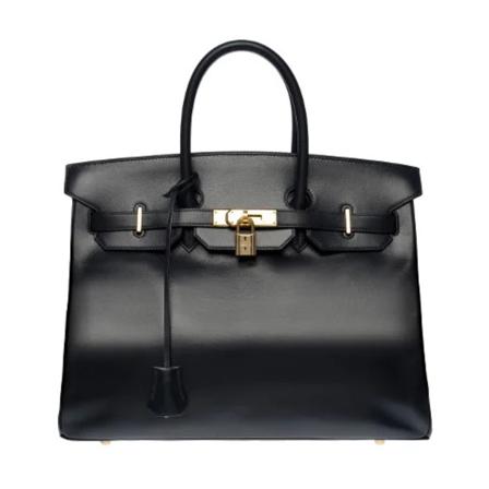Hermès Vintage, Pre-owned Handbags Zwart, Dames, Maat:ONE Size,leer