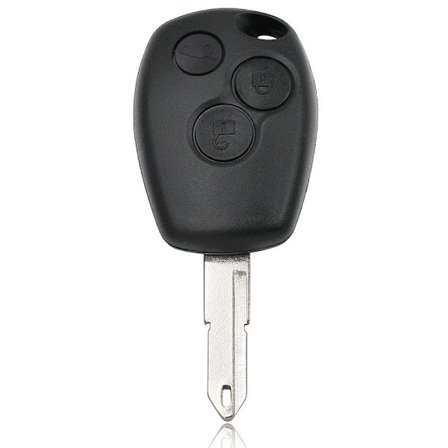 Beskyttende skal til fjernbetjeningsnøgle, 2/3 knapper, til Renault Megane, Modus, Espace, Laguna, Duster, Logan, Sandero, Fluency, Clio, Kango, Dacia