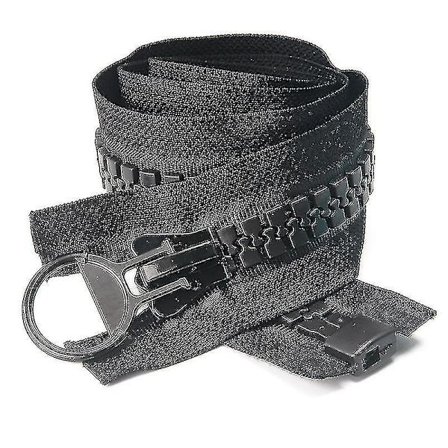 Erotusvetoketjut, 1 kpl 80 cm Kaksinkertainen Auki Super Suuri Muovivetoketjun Vetoketjut Mustat Hampaat Raskaat Vetoketjut DIY-Ompelelle, Saumurille,