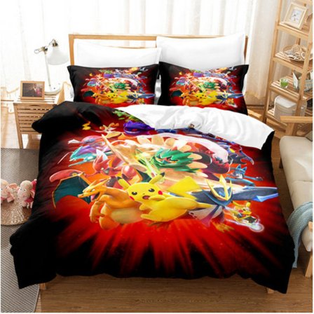 Täckeöverdrag Mjukt Täckeöverdrag Set Sängkläder Känd Fotbollslag Tryckt Täckeöverdrag 135*200cm