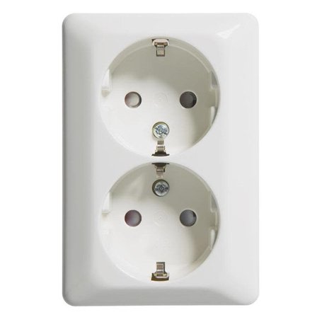 Elko EKO05508 Stikkontakt jordet, 2-veis, Strømbrytere & vegguttak