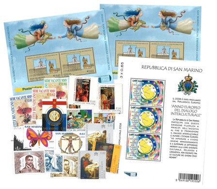 Italien/San Marino/Vatikanet - Frimærkepakke - Postfrisk