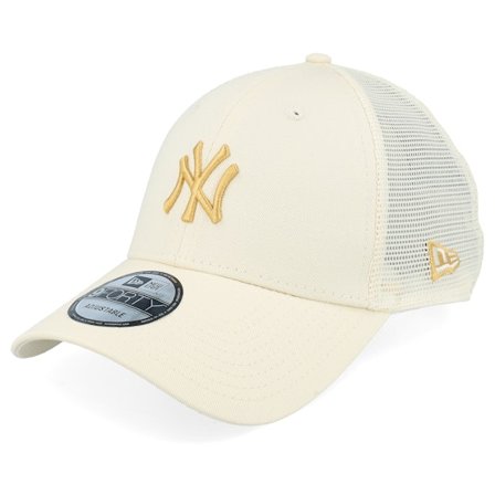 New Era - MLB Beige trucker Caps - New York Yankees Homefield 9FORTY Light Terracotta/Golden Yellow Trucker @ Hatstore