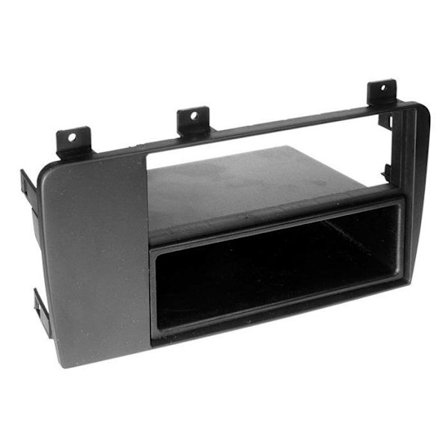 2-DIN frontadapter med förvaringsfack kompatibel med Volvo V70 / 60 / XC 70 svart