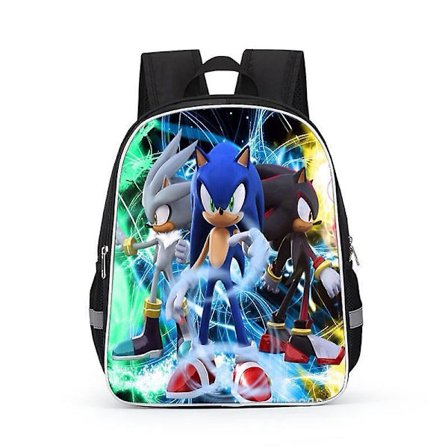 Hedgehog Sonic Schoolbag Boys Primary School Students Backpack #14