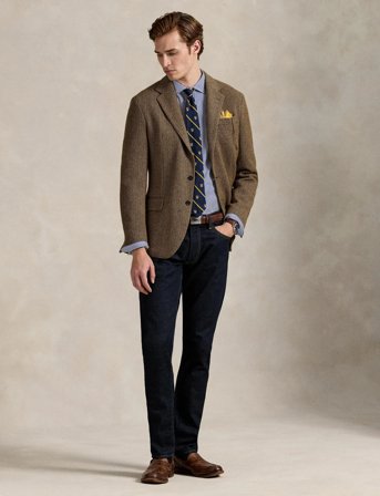 Polo Ralph Lauren Custom Fit Striped Poplin Shirt - Blue - M