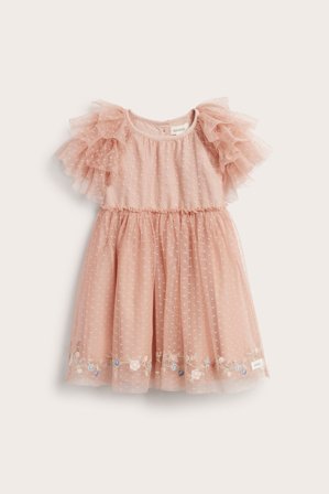 Newbie | Meshkjole med volanger Rosa 86 | Rosa