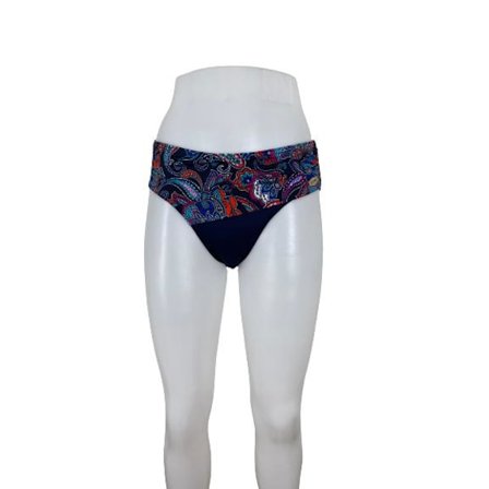 Damella Blå Paisley Bikini Tai Brief 38