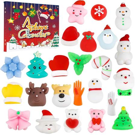 Jul 24 dagers nedtelling adventskalender Squishy Toys Blindboks Jul Barn Gutter Jenter Gaver