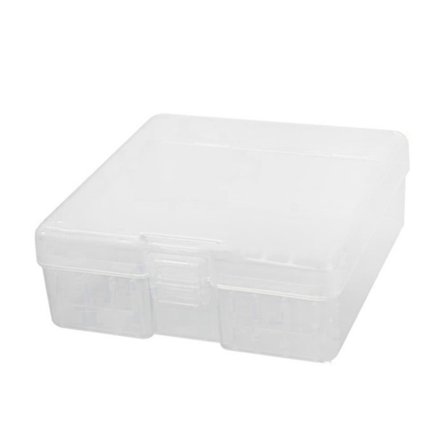 100 stk. AA 3A Batteriholder Organiseringsboks Beholder Batterier Oppbevaringsboks Holder Deksel 120x85x20mm