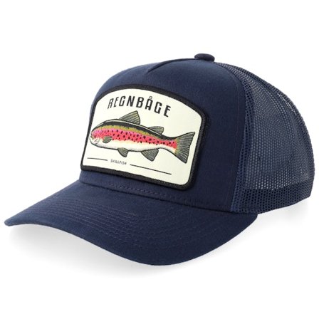Skillfish - Blu trucker Cappellino - Kids Regnbåge Stor Navy A-frame Trucker @ Hatstore