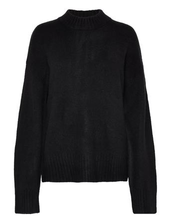 Pam Knit Pullover Black A-View