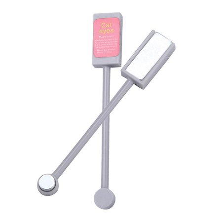 2 st kattöga magnet för naglar 3d kattöga magnet stark penna dubbel huvud kattöga magnet pinne kattöga gel nagellack nagelkonst manikyrverktyg