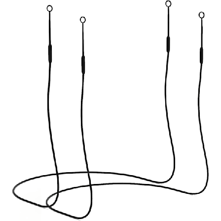 Hörlurssnodd [2 st] med magnetisk anti-drag säkerhetssladd, elastisk silikonsnodd, kompatibel med de flesta hörlurar, med avtagbara hörlurar