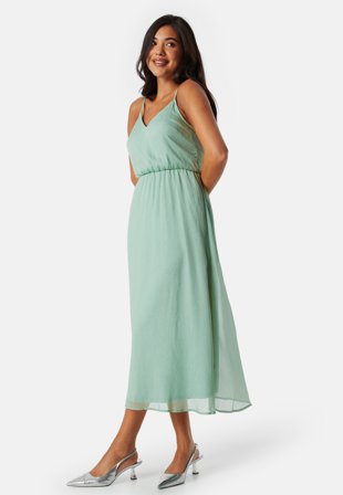 VILA Visiantha strap midi dress Swamp Tøj