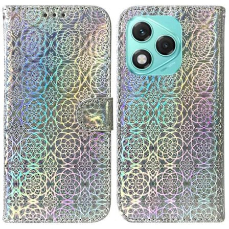 Honor 400 Lite -puhelimen suojakotelo, jossa on kimaltava kukkakuvio