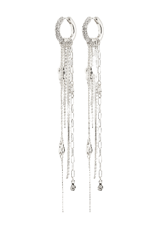 Pilgrim DRUE earrings silver-plated Smycken & klockor Dam Silver ONESIZE