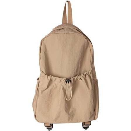 Nylon ryggsekk for kvinner menn, vanntett snøring ryggsekk med flere lommer lett gym snøring ryggsekk for utendørssport