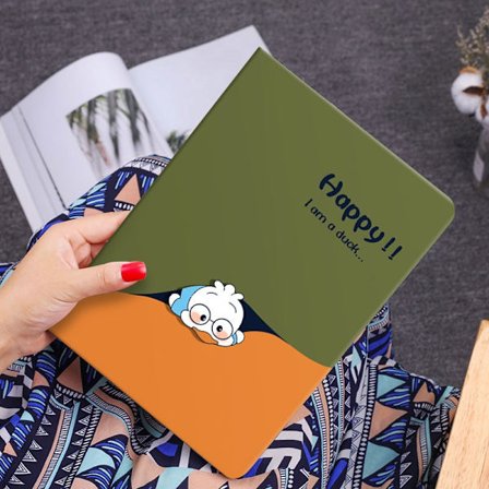 Stilrent skal för iPad 10:e generationen 10,9" glad anka nionde band