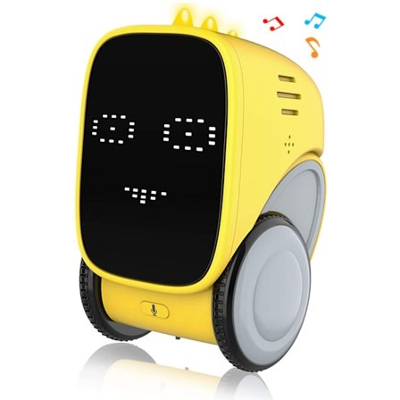 Intelligent Smart Robot Toy for Kids, Voice and Touch Gesture Control Mini Robotics Rechargeable Toys Dancing, Walking, Singing, Robots for Toddler