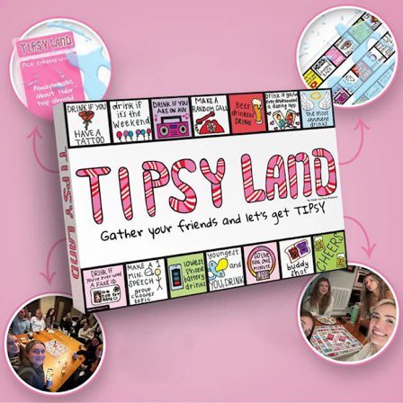 Tipsy Land Party Brädspel - Festligt brädspel för vänner