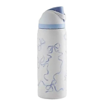 32 oz vapaa imu sininen rusettipullo