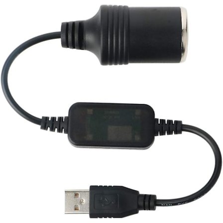 12V USB A Han til Hun Cigarettænder Kabel Konverter, Bil Hun Konverter, Bil Cigarettænder Stik til GPS E-Dog ZeGoods
