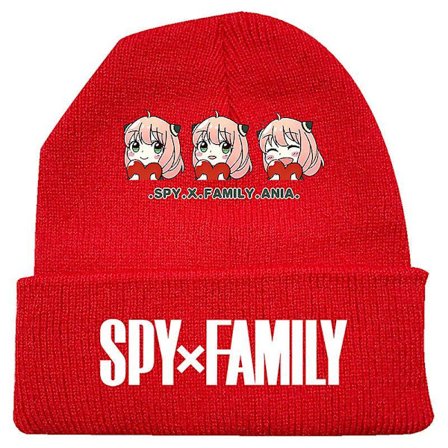 Fashion Trend Classic Winter Warm Knit Hat Beanie Cap For Children Adult Adolescents Cap New Japanese Anime Spy X Family Pattern