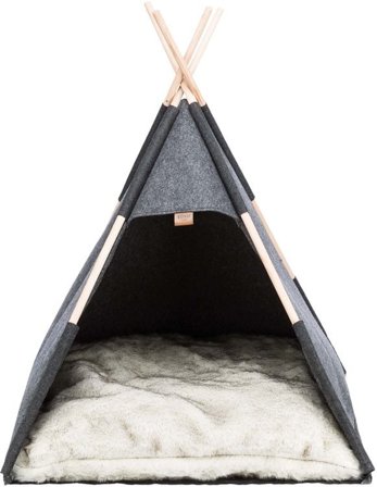 Trixie Tipi Filt koiran tiipii 70 × 70 × 70 cm, tummanharmaa