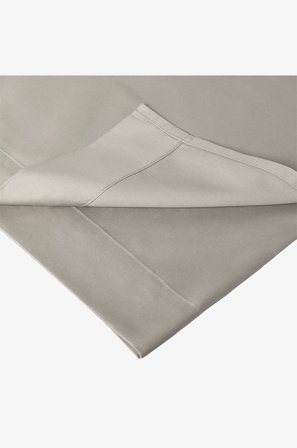 Tempur - Cotton Sateen Litteä lakana - Beige - Aluslakanat - 180X270 - - Homeroom